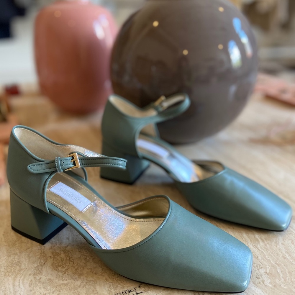 Suzanne Rae Maryjanes in Blue Nappa Leather